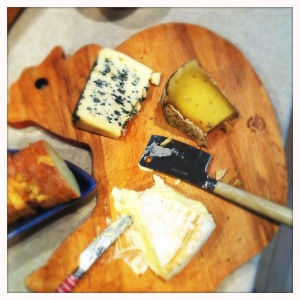 selection of french cheeses for julia child dinner