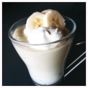 banana oolong pudding